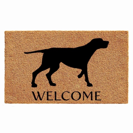 Calloway Mills Entrance Mat, Coir, Natural, Black 105532436